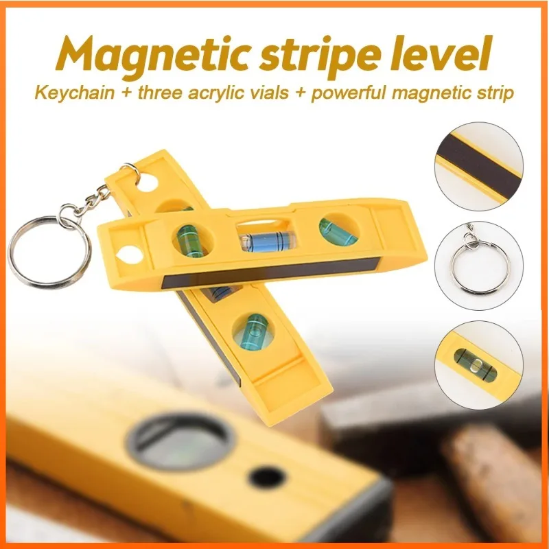 

Mini High-precision Level Ruler with Bubble Magnetic Spirit Level Transparent Thickening Measure Tools Household