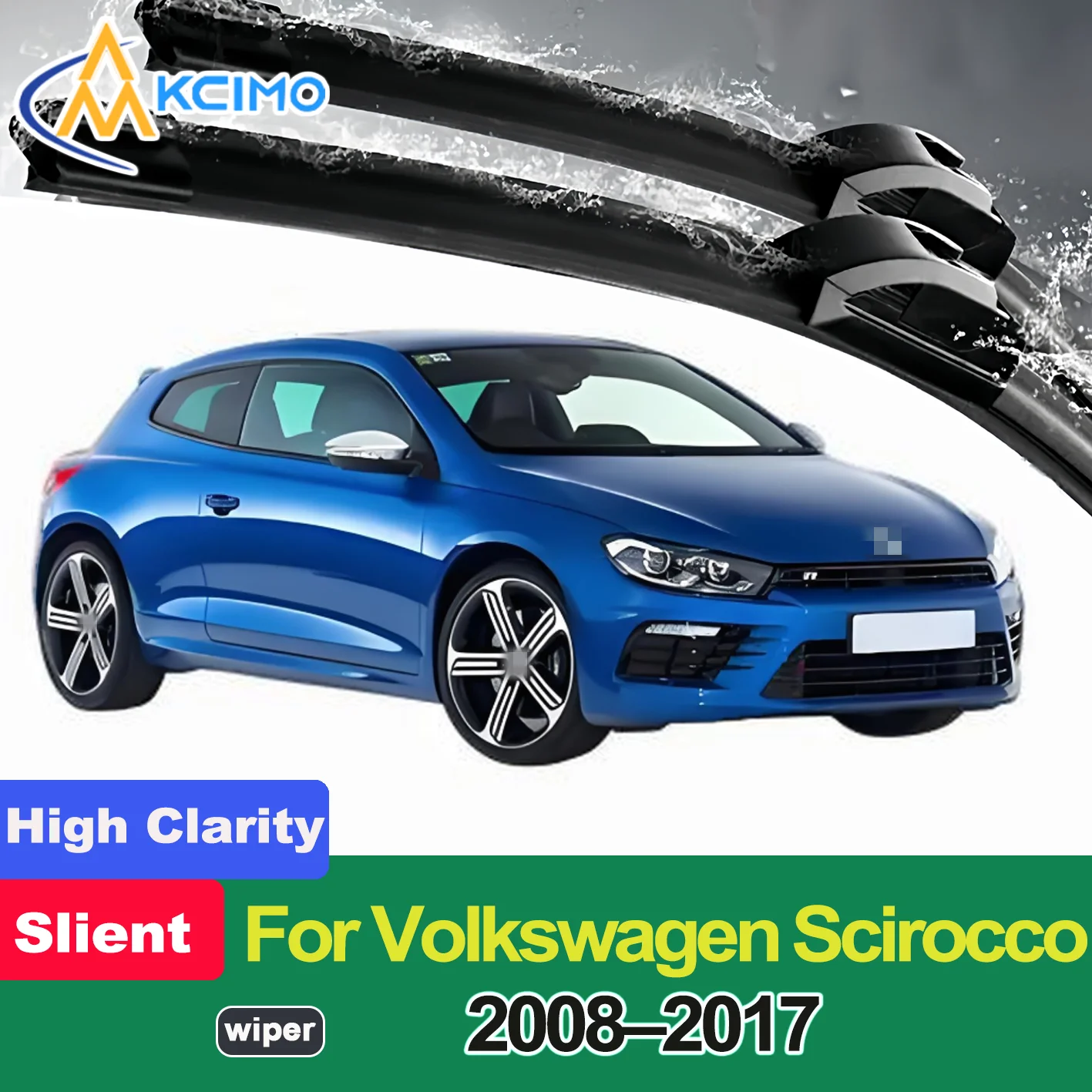 

2PCS New Front Windshield Wiper Blade for Volkswagen Scirocco 2008-2017 Front Windshield Auto Wipers Blade Accessories 2017 2016