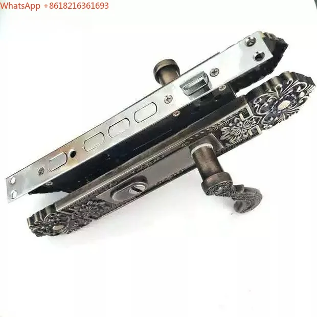 Limited Offer Aluminum Alloy Door Lock Universal Bronze Double Door Copper Lock Door Handle Accessories