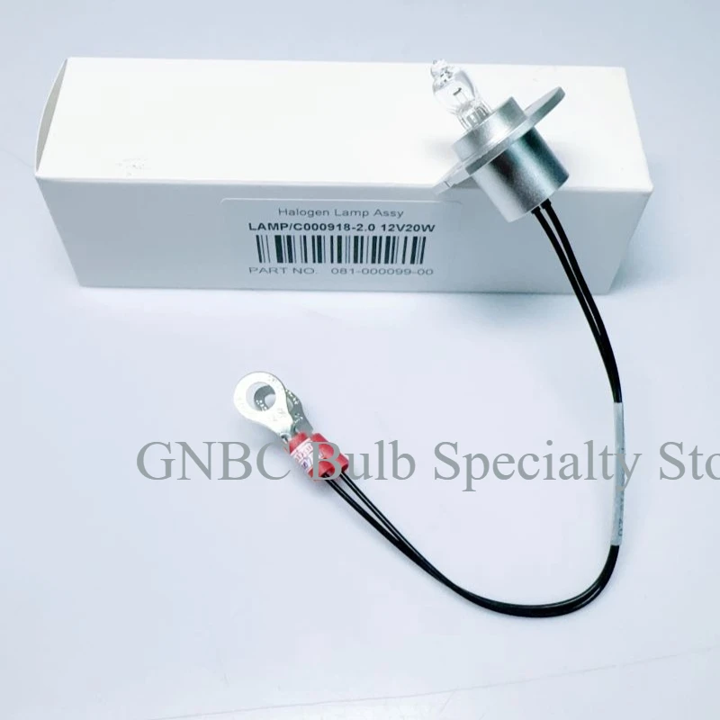 New 12V20W Halogen Bulb With Cable For Mindray BS-120 BS-180 BS-190 BS-200 BS-220 Biochemistry Analyzer Replacement Lamp