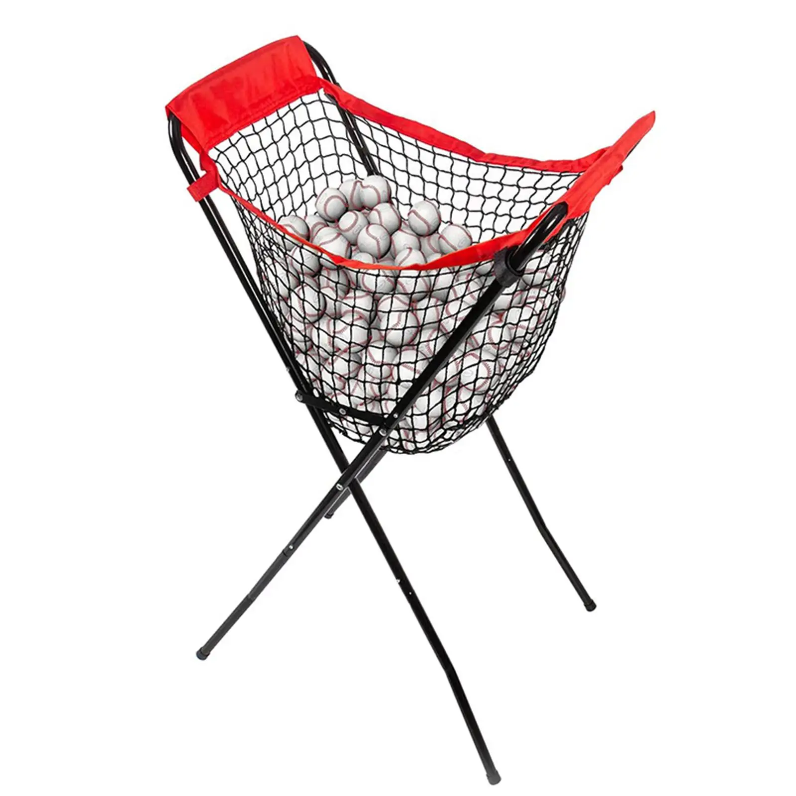 Ball Collector Baseball Training Equipment Practice Ball Quadrilateral Sturdy Baseball Basket,Ball Storage Rack for Training