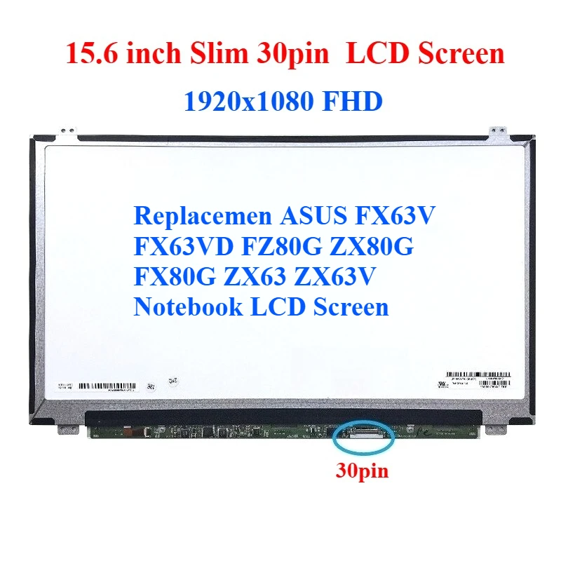 

Для ASUS FX63V FX63VD FZ80G ZX80G FX80G ZX63 ZX63V ЖК-экран для ноутбука
