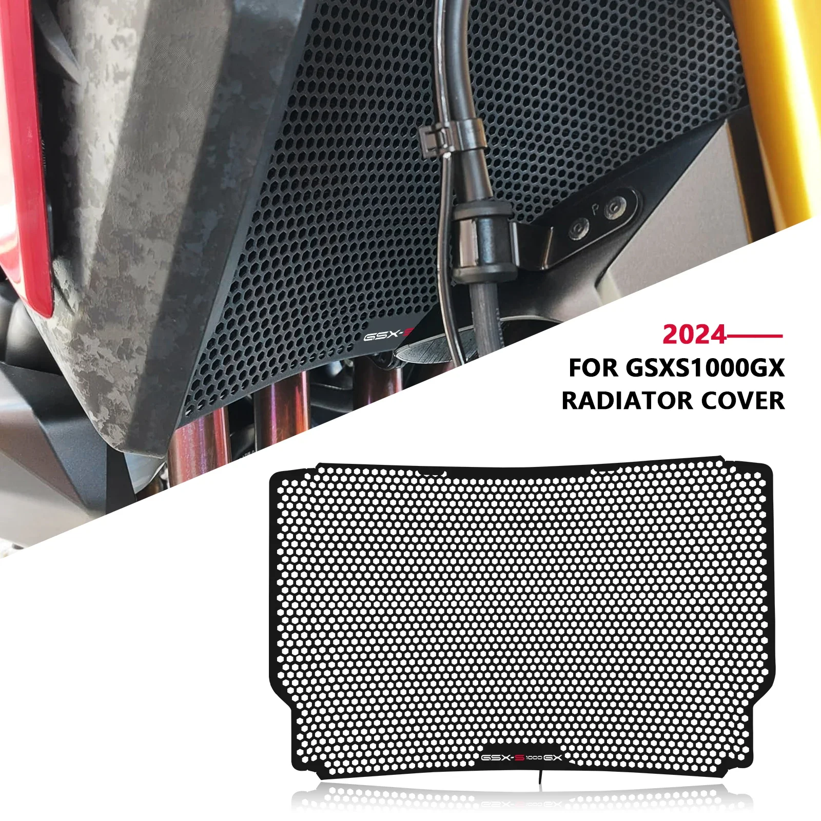 Protector de cubierta de radiador de motocicleta gsxs1000gx gsxs1000gx cubierta de radiador de rejilla para GSXS1000GX GSXS 1000GX 2024 + protector de radiador