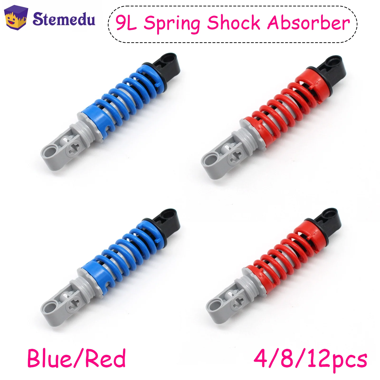 4pcs/set 9L Spring Shock Absorber Technical Building Blocks Parts 79717c01MOC Bricks Daytona SP3 RR1000 Motorcycle Accessories