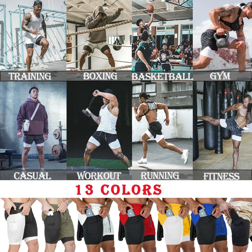 IPPO Anime Pantaloncini da palestra Uomo Boxe Gotico Manga Pantaloncini da performance a compressione 2 in 1 Pantaloni corti da atletica ad asciugatura rapida Estate