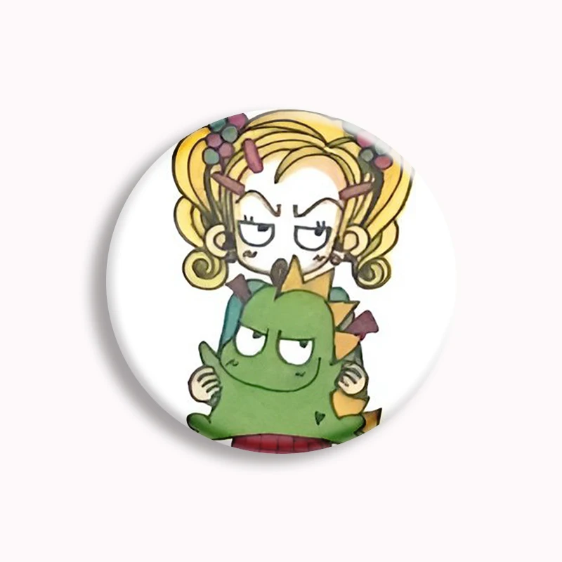 Happy Berry Cartoon Button Pin Creative Anime Gokinjo Monogatari Mikako and Tsutomu Brooch Badge Bag Decor Fans Gifts