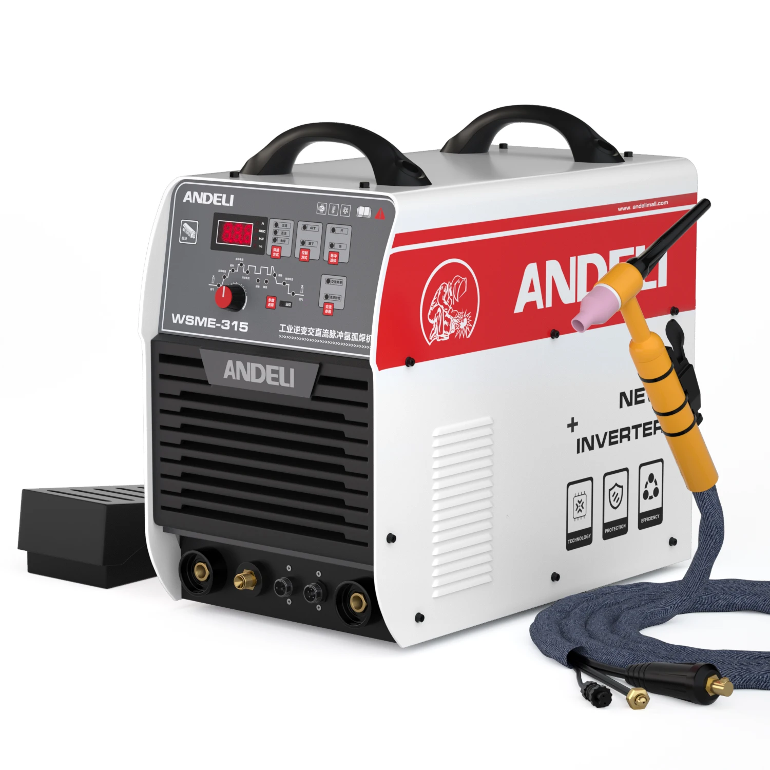 

ANDEL TIG-315 385V 315A 0.8-12MM AL AC DC Pulse Cold Water Cool BOX Aluminum 4.0 MMA TIG Welding Machine