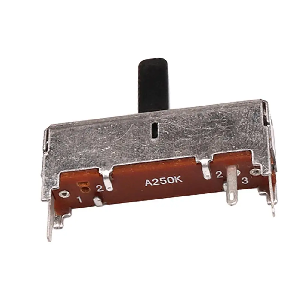 Posicionador deslizante durável do potenciômetro do cone da guitarra do metal A250K