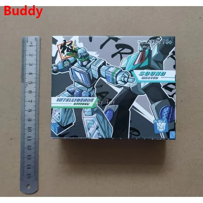 Auf Lager DR.WU Transformation DW-E02D&DW-E16D DW-E02M&DW-E16M MONITOR SOUND MASTER Soundwave Blaster Set Mini Actionfigur