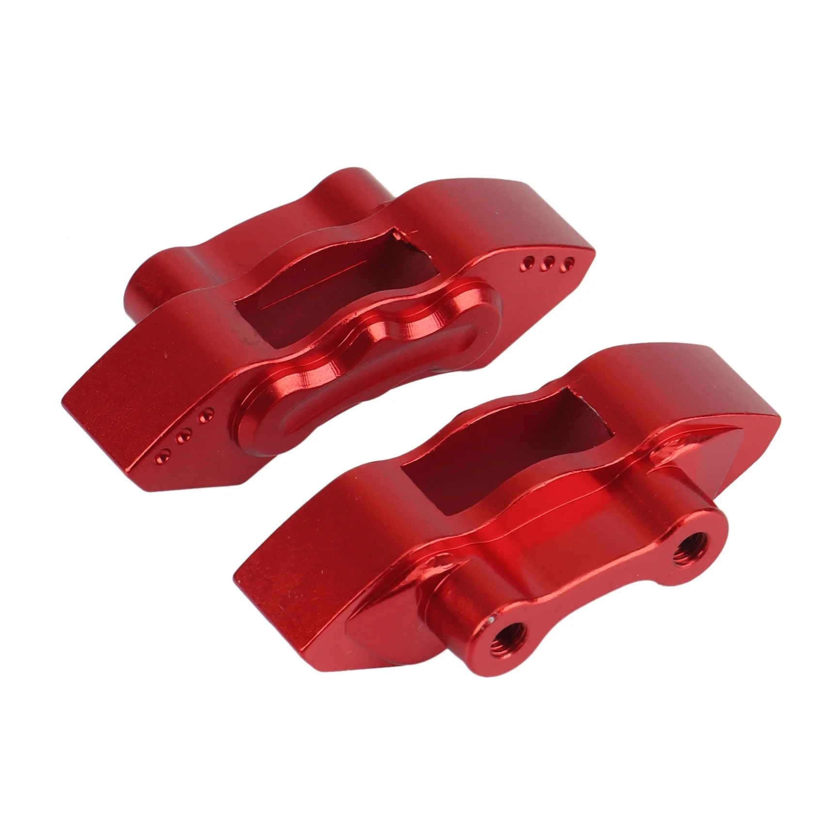 2Pcs Metal Front Rear Brake Disc Calipers for LOSI SUPER BAJA REY 1/6 Desert Truck RC Car Upgrade Parts,Red