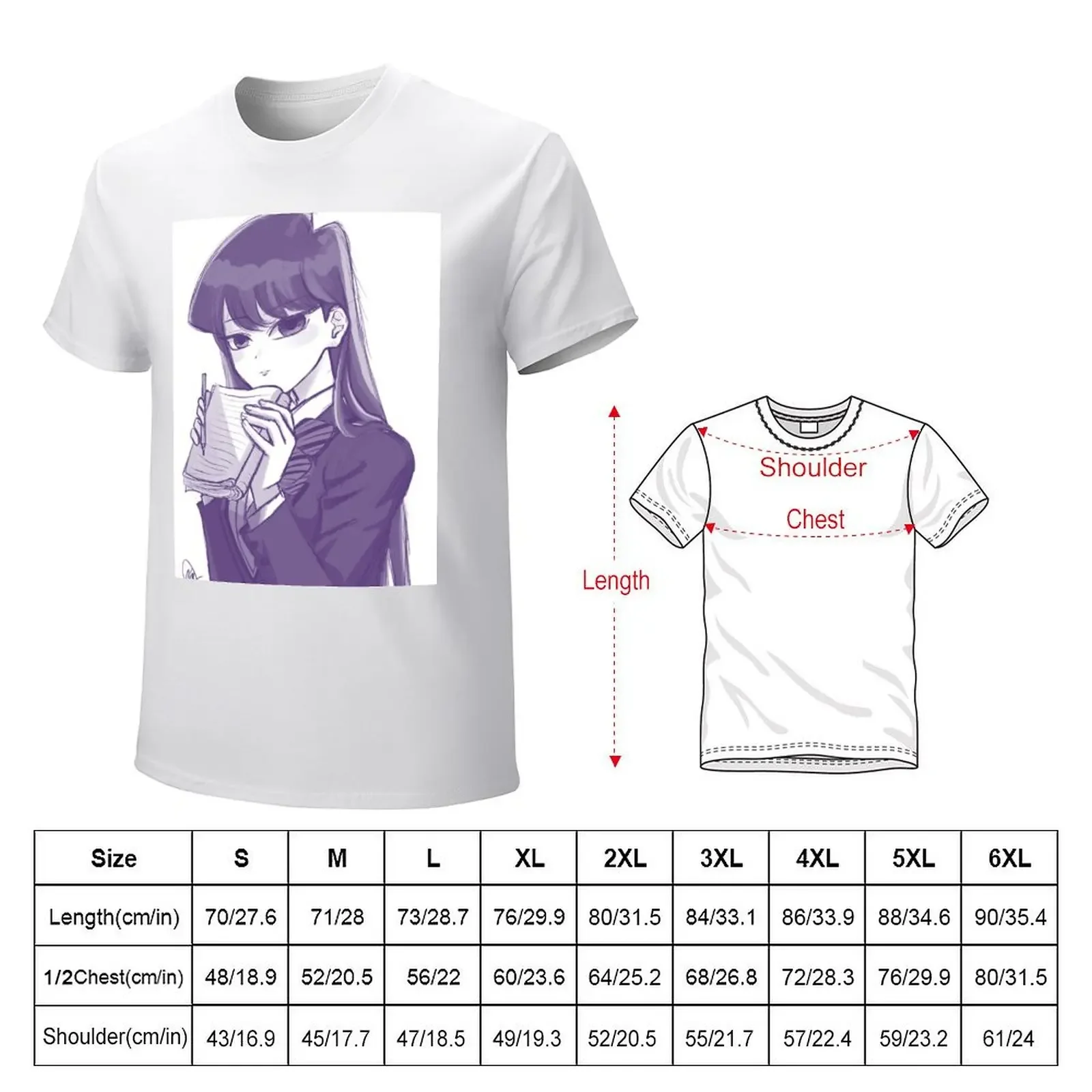 Komi Can't Communicate T-Shirt new edition graphics blanks tshirts for men