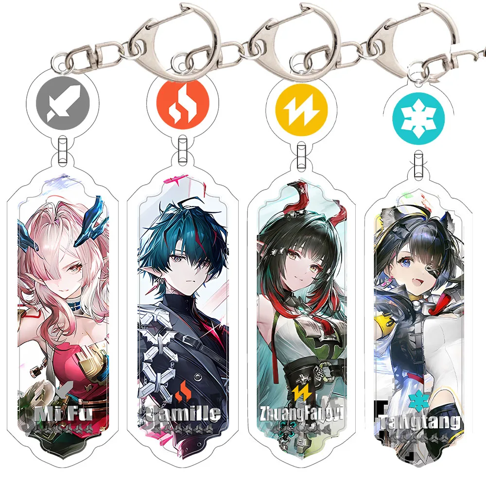 Jogo Anime Arknights: Endfield Camille Mi Fu Yvonne Laevatain Gilberta Junwei ‌   Chaveiro de acrílico Ardelia Bie Li, presente para fãs de cosplay
