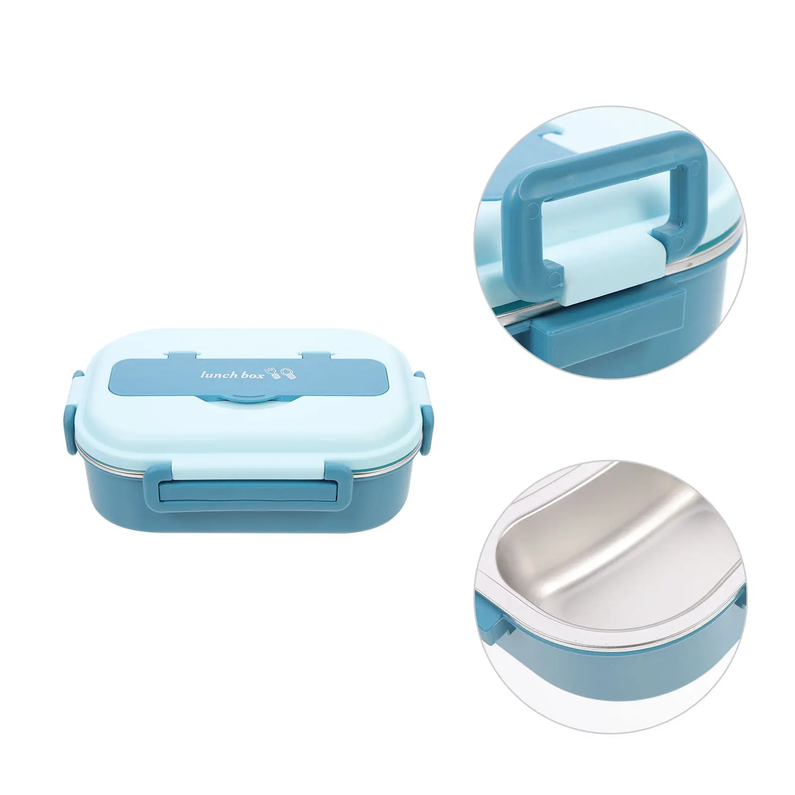 

Ланч-бокс из нержавеющей стали с герметичной крышкой и разделителями, термоизолированный портативный контейнер для еды для офиса