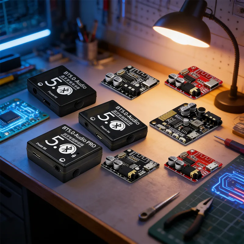 2026 NEW Bluetooth 5.0 Stereo Receiver Module Hi-Fi Audio Decoding Board, Easily Add Wireless Streaming to Active Speaker System