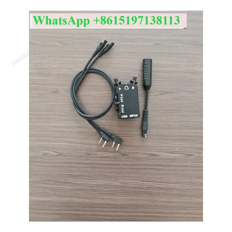 DUAL walkie talkie PTT button K-head connector headphone PTT