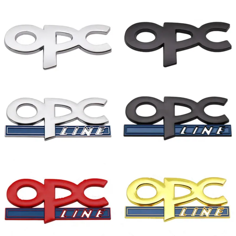 3D Metal Logo OPC Emblem Car Fender Trunk Badge For Opel Insignia Corsa E Astra H J D Zafira Vectra OPC Line Sticker Accessories