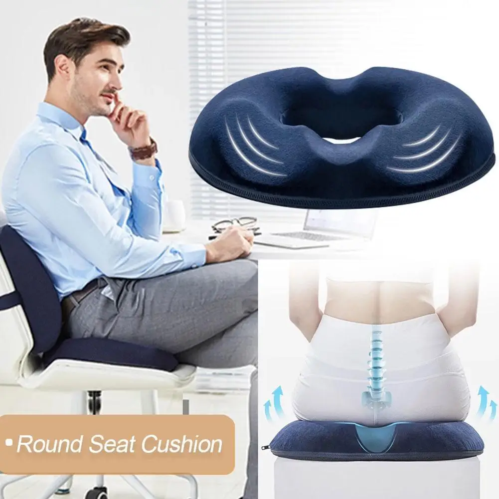 

Slow Rebound Cushion Comfort Donut Seat Cushion Sofa Hemorrhoid Memory Foam Massage Pillow Car Office Seat Cushion