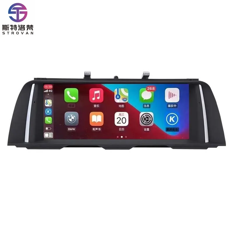 

STLF CLRAK 10.25'' Inch Wireless Carplay Linux System Touch Screen for 5 Series F10 F11 F12 CIC NBT Car GPS Android Auto