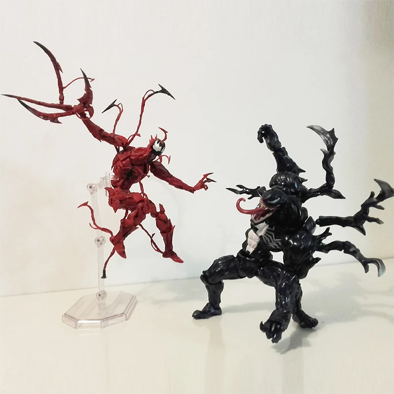 MARVEL Revoltech Yamaguchi Venom Carnage  Action Figure Model Toy Doll Birthday Gift