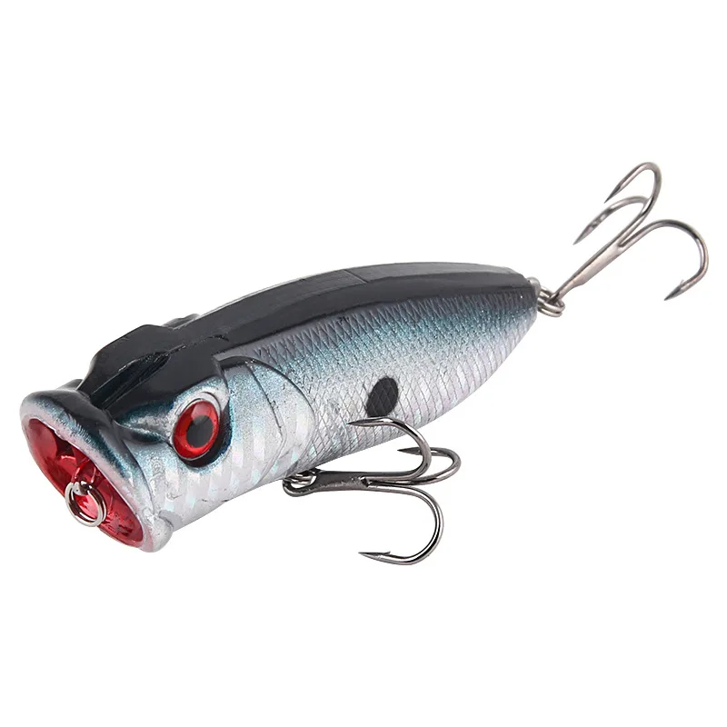 6 Stück 6 Farben (Opp-Beutel)/5 Stück 5 Farben (mit Box) 6,5 cm/10 g Köder schwimmende Angelköder Bleistiftköder Popper Top Wasser künstliche Köder – Detail 11