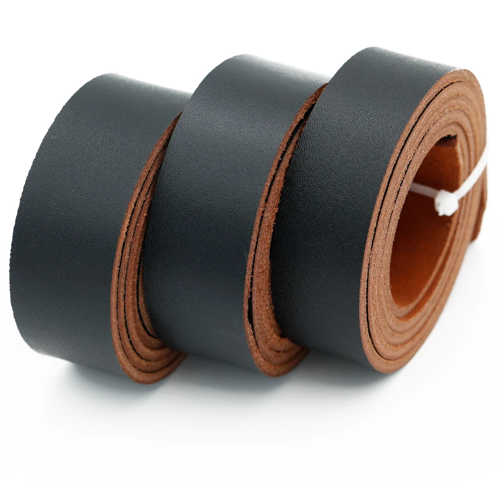 Black No Welding Width 29\32\32mm Flat Genuine Leather Jewelry Cord String Lace Rope DIY Chokers Necklace Bracelet Leather Belt