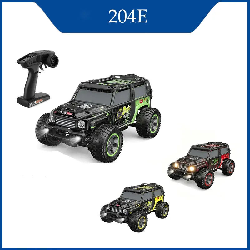204E 1/10 Scale Remote Control Four-Wheel Drive 2.4G Brushless 50-60KM/H High Speed 4CH All-terrain RC Car Kids Toys