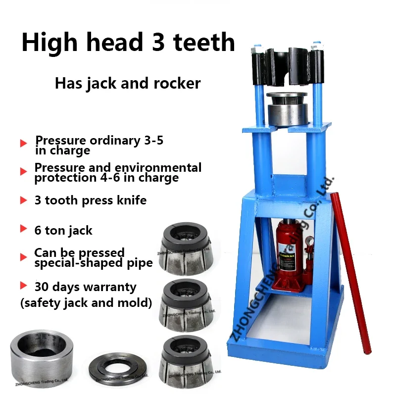 Hydraulic Pipe Press Air Conditioning Hydraulic Press Manual Small Portable Aircon Fitting Crimp Repair Tool