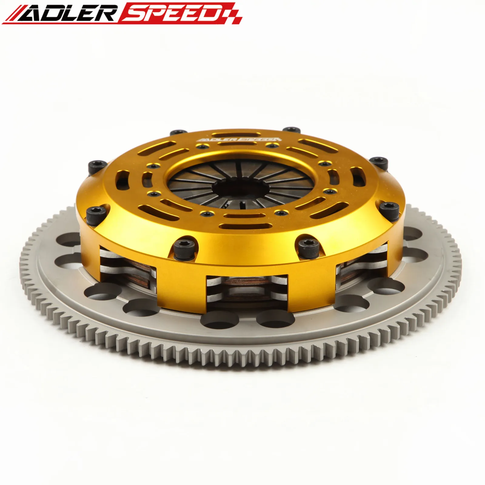 

ADLERSPEED Racing Clutch Twin Disc Kit + Flywheel For 01-03 MAZDA PROTEGE MAZDASPEED TURBO