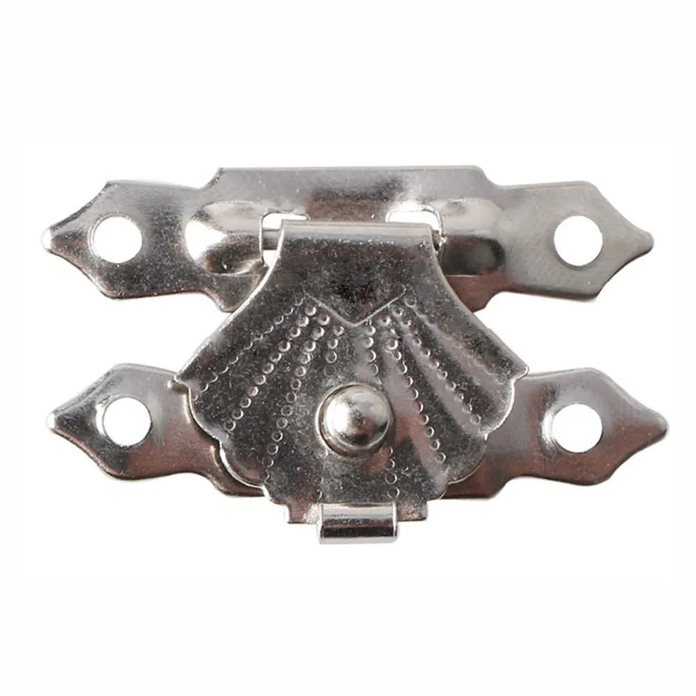 None Padlock Hasps Latch None 30*18mm Antique Bronze Clasp Lock For Wood Boxes Gold Hasps Latch Retro High Quality