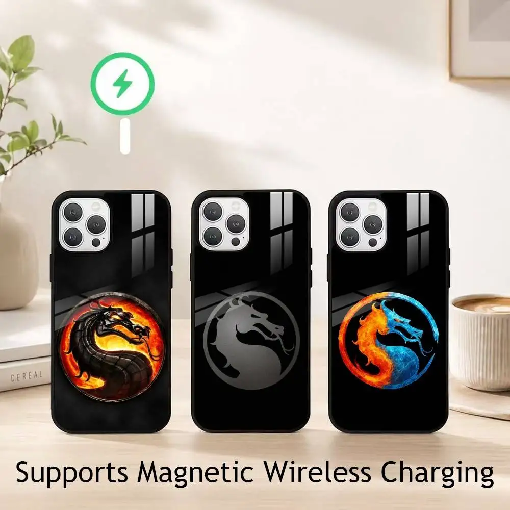 

Game M-Mortal K-Kombat Phone Case For iPhone17,16,15,14,13,12,11 Plus,Pro Compatible with magnetic wireless charging