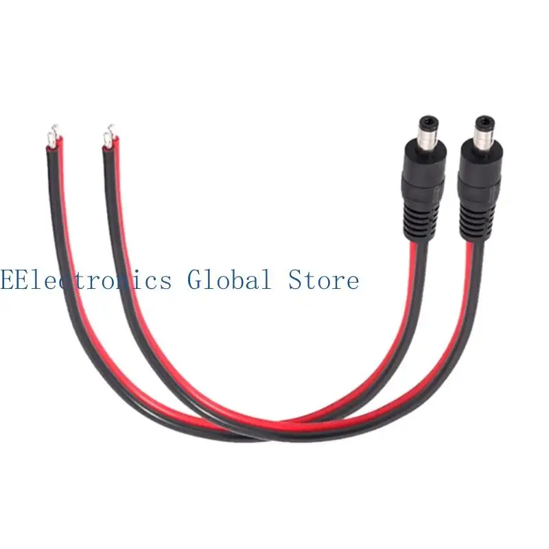 462B PVC-Sheathed DC5521 Power Pigtail with Heavy Wire for Power Supply, Electronic Device Wiring, and Repair Tasks, 2 Piece