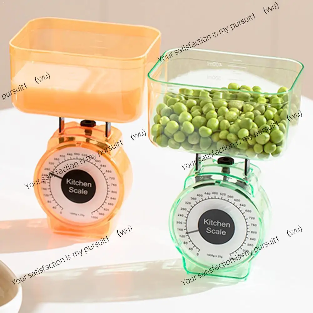 

Кухонные весы для приготовления пищи в ресторане с легко читаемым механическим инструментом, пружинные кухонные весы, 1 кг, портативные весы с циферблатом, овощные