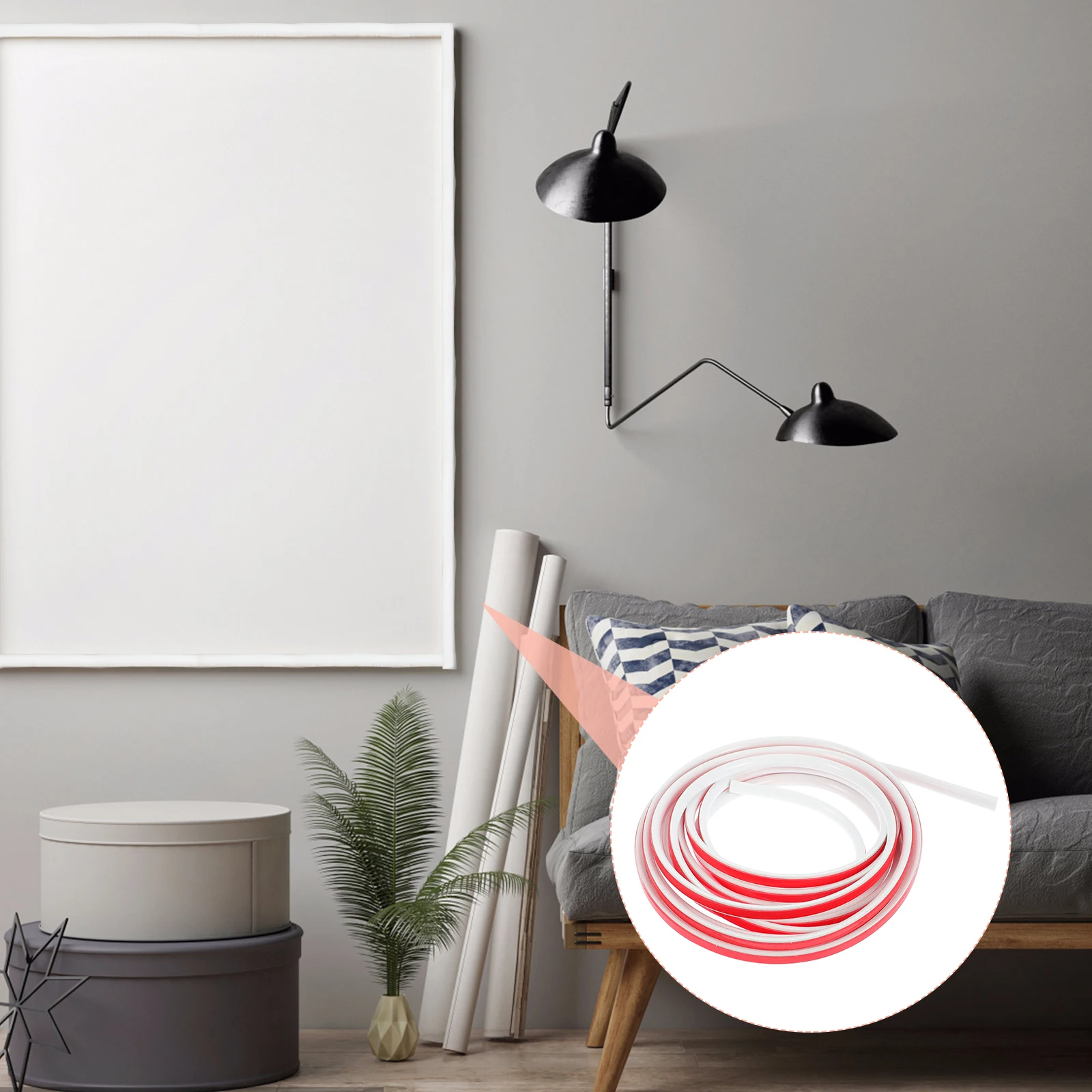 

1 Roll Self-Adhesive Decorative Trim For Wall Tile Edge Protection Flexible Waterproof Sealing Strip Multipurpose Beauty Edging