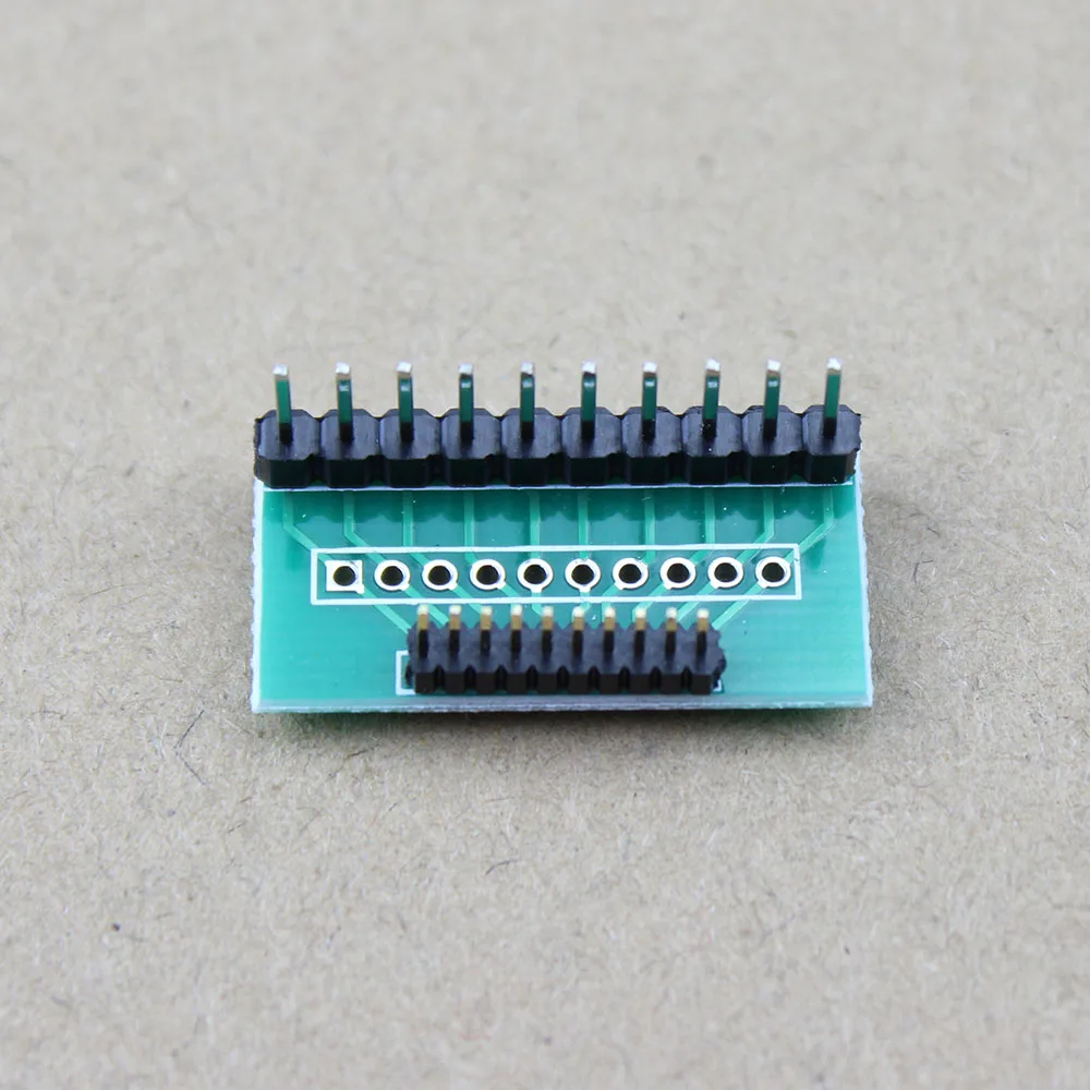 1Pce connector 1.27mm to 2.0mm to 2.54mm spacing adapter board converter for single and double row 10 pin PCB PCI