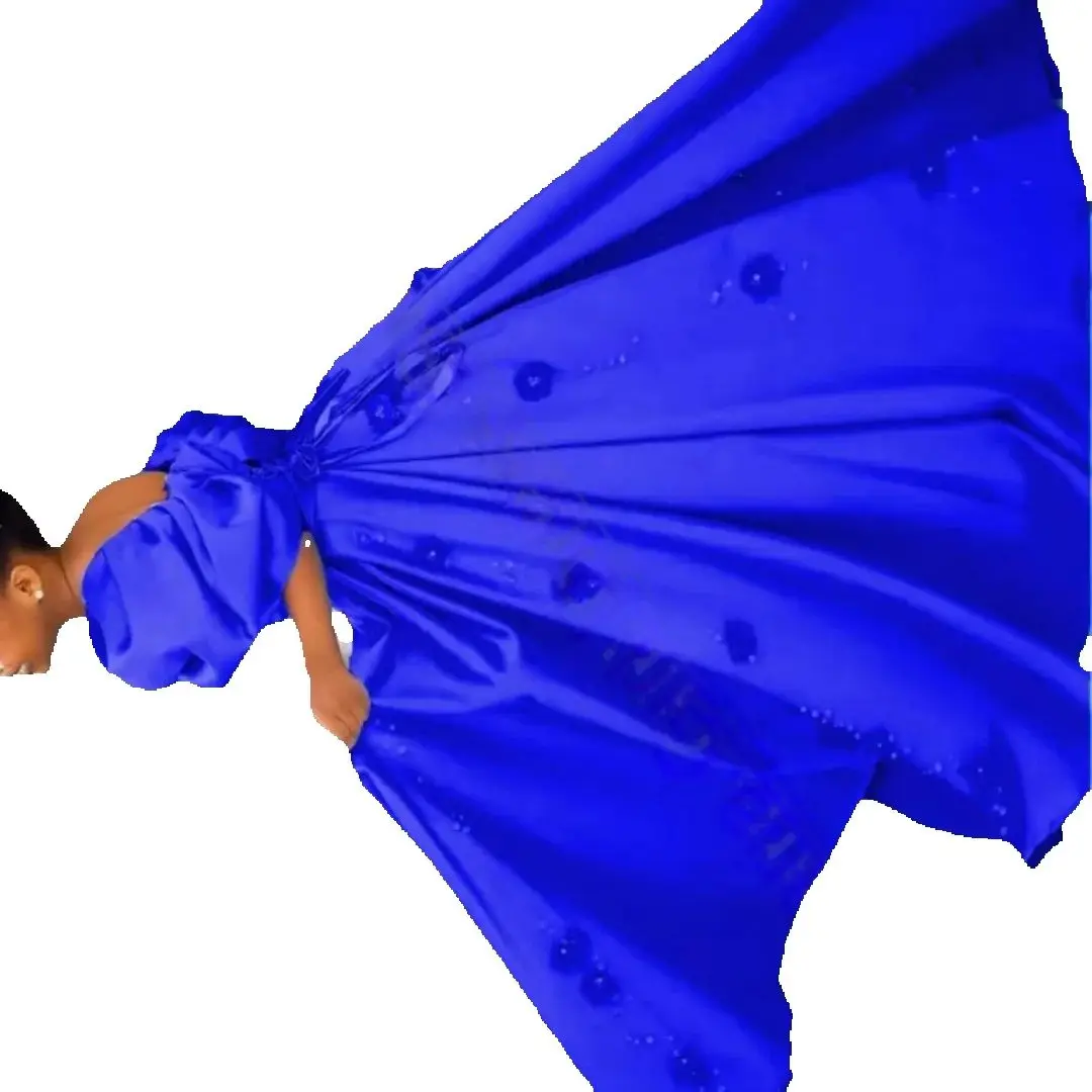 

Красное атласное платье с цветочным принтом для девочек на Новый год, свадьбы, вечеринки подружек невесты, пушистый наряд с 3D цветочным принтом и фотографией