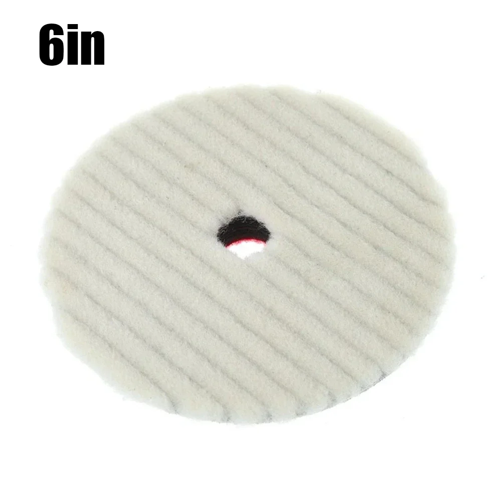 

Car Cleaning Polishing Pad 1pcs 6 " 7" Red Silicones White Wool Beveled Edge Car Enamels Ointments And Waxes