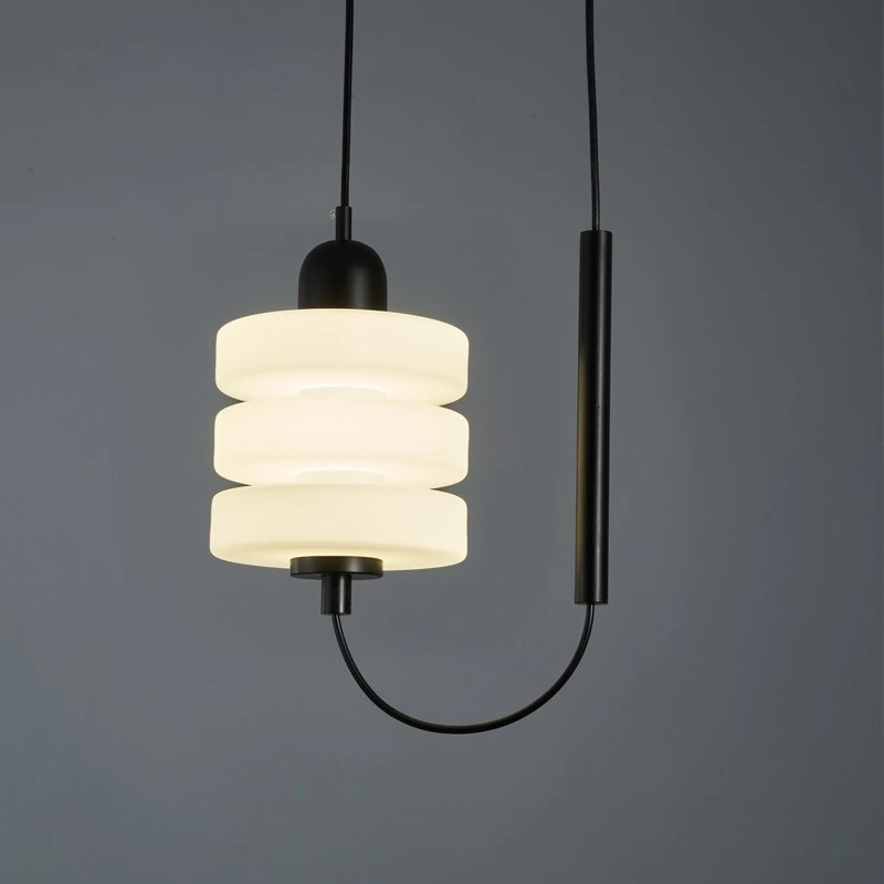 Nordic Minimalist Single Head Small Glass Pendant Lights Bedroom Bedsides Dining Room Bar Designer Glass LED Hanging Chandeliers