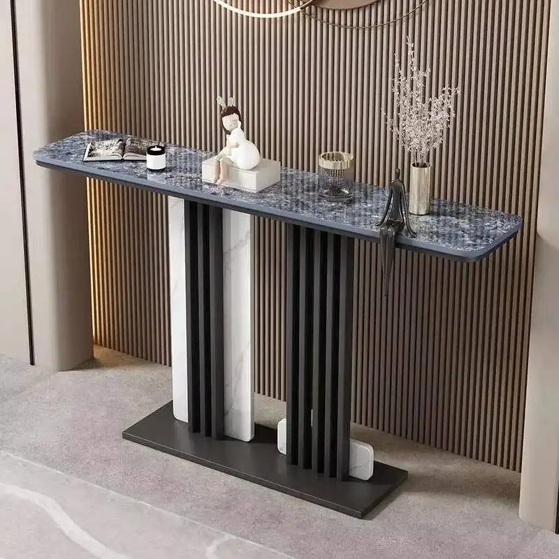 

Table Living Luxury Room Slate Minimalist Corner Console Vertical Table Nordic Classic Tisch Wohnzimer Entrance Hall Furniture