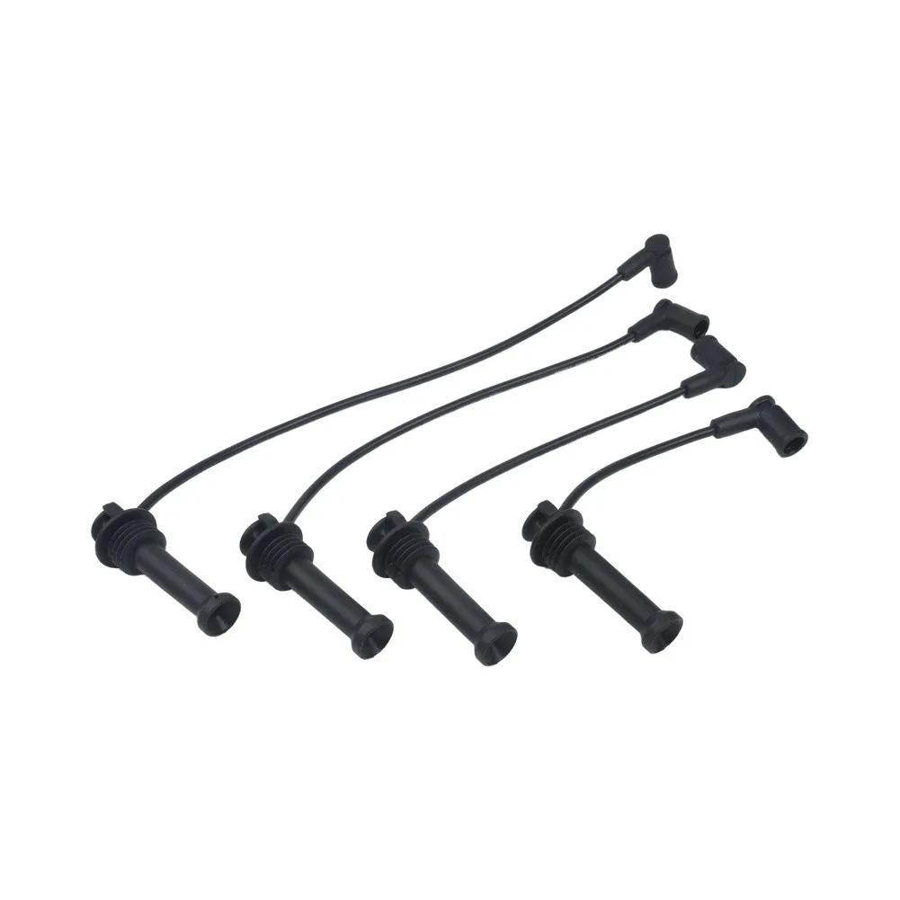 Black 4PCS Ignition Set OEM Part 1335369 OEM Part 1335377 Plastic Ignition Wires Stable Characteristics Engine Repair
