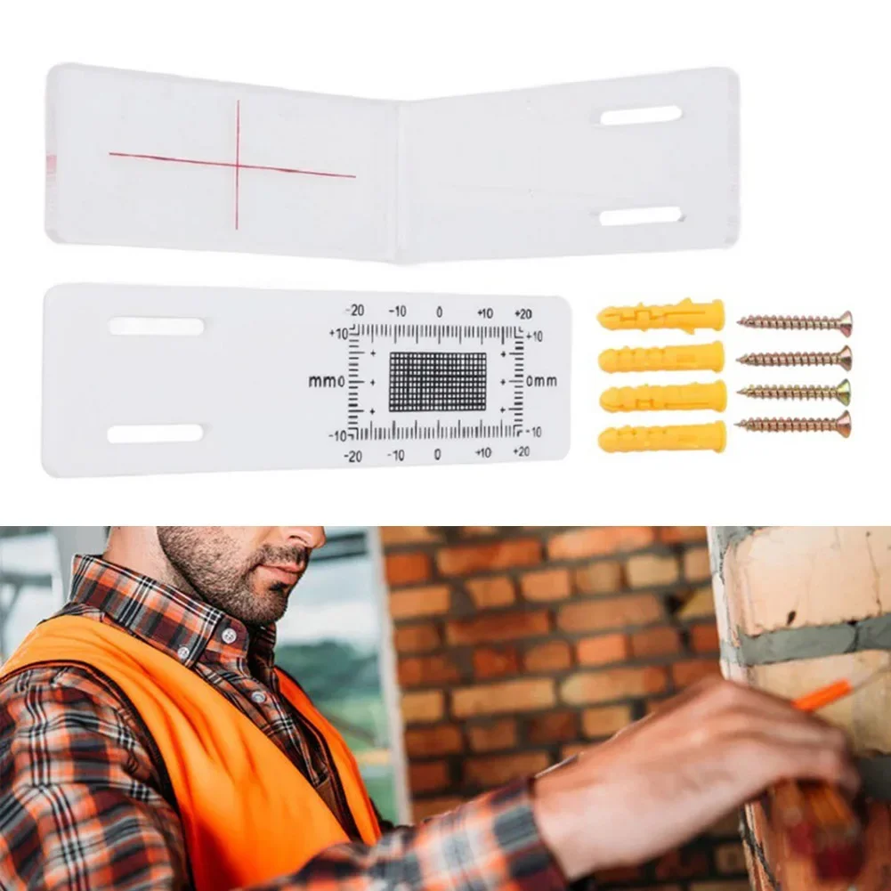 Crack Monitoring Record Crack Gauge Monitor Building Inspection Crosshair Alignment Easy-to-read Measurement Grid