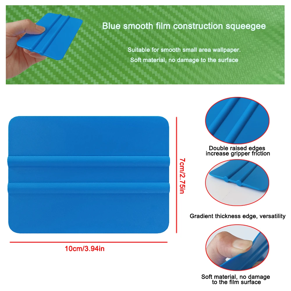10Pcs Golden Carbon Fiber Film Squeegee Vinyl Packaging Scraper Car Window Coloring Wallpaper Signs Scraping Sticker Bubble Tool