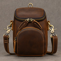 Men's Retro leather Bag, New Shoulder Bag, Crossbody Bag, High-Quality Men's Waist Bag Trend