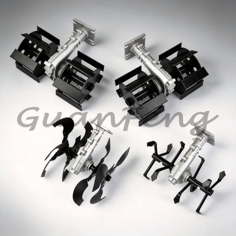 Lawn mower with rotary tiller accessories, lawn mower plow accessories, garden lawn mower cultivation spare parts