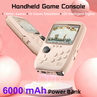 DY19 Game Power Bank Retro Console 10000+ Classic Video Games 6000mAh Capacity 3.2 Inch LCD Screen Portable Handheld Game Player