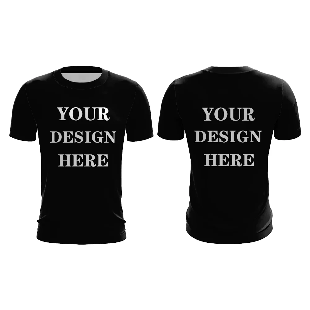 

Customized T-shirt Text Name Picture Personalized T-shirt Custom Add Your Own Message Your design Fashion loose men t-shirt