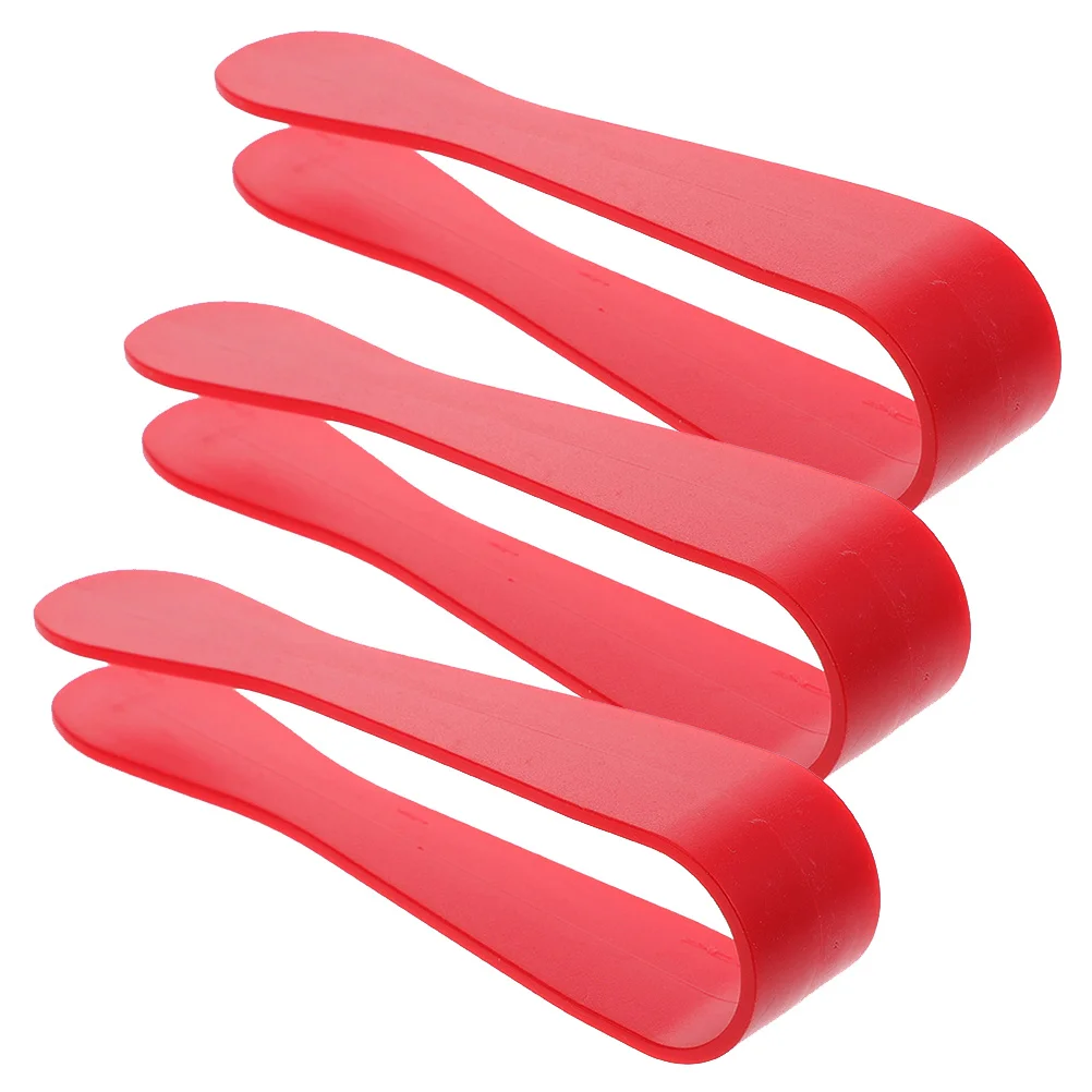 3 قطعة ملقط شواء واقعي للأطفال التظاهر اللعب الطبخ الخبز الملقط الأسرة متعة التفاعل بين الوالدين والطفل الأحمر