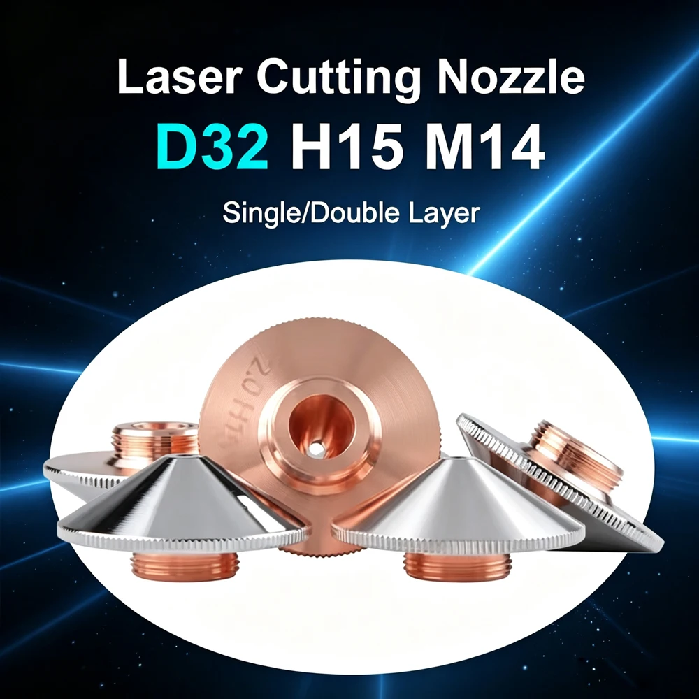 Headr Raytools Laser Nozzle Dia32 M14mm BM111 BM110 BT240S Laser Head Nozzle for Raytools Bodor Laser Machine Cutting Nozzle
