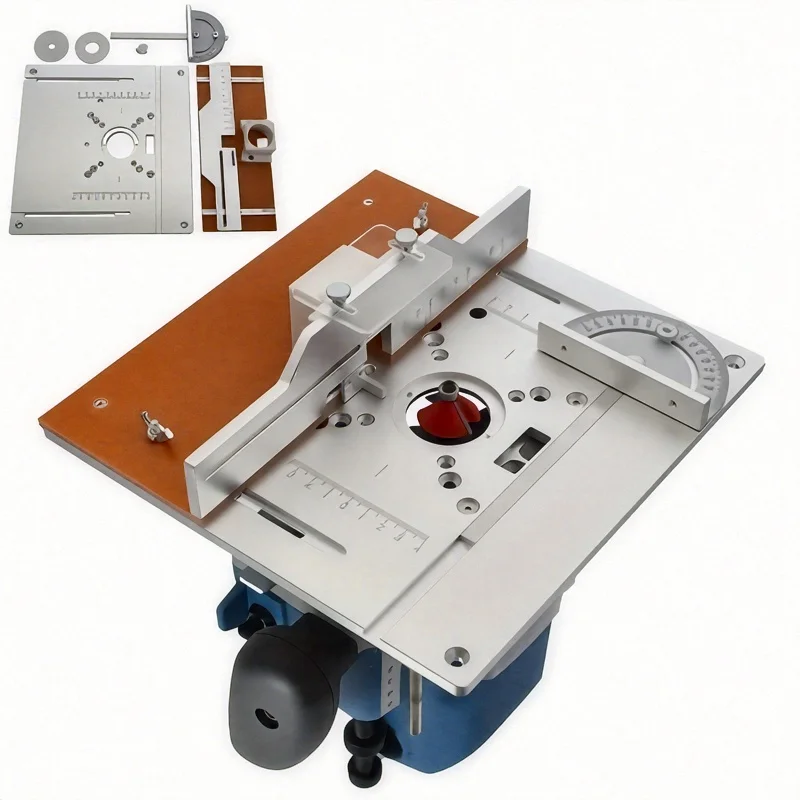 

1set Woodworking carving inverted board, trimming and slotting woodworking drilling workbench