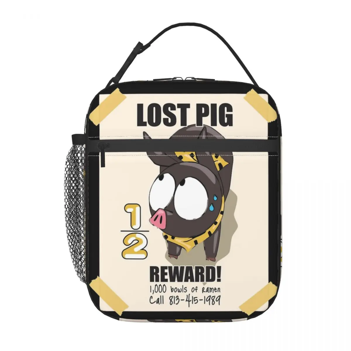 P-Chan Ryoga Lost Pig Ranma 1/2 أكياس الغداء المعزولة قدرة عالية قابلة لإعادة الاستخدام حقيبة للحفاظ على البرودة علب الاغذية حمل الشاطئ السفر فتاة صبي