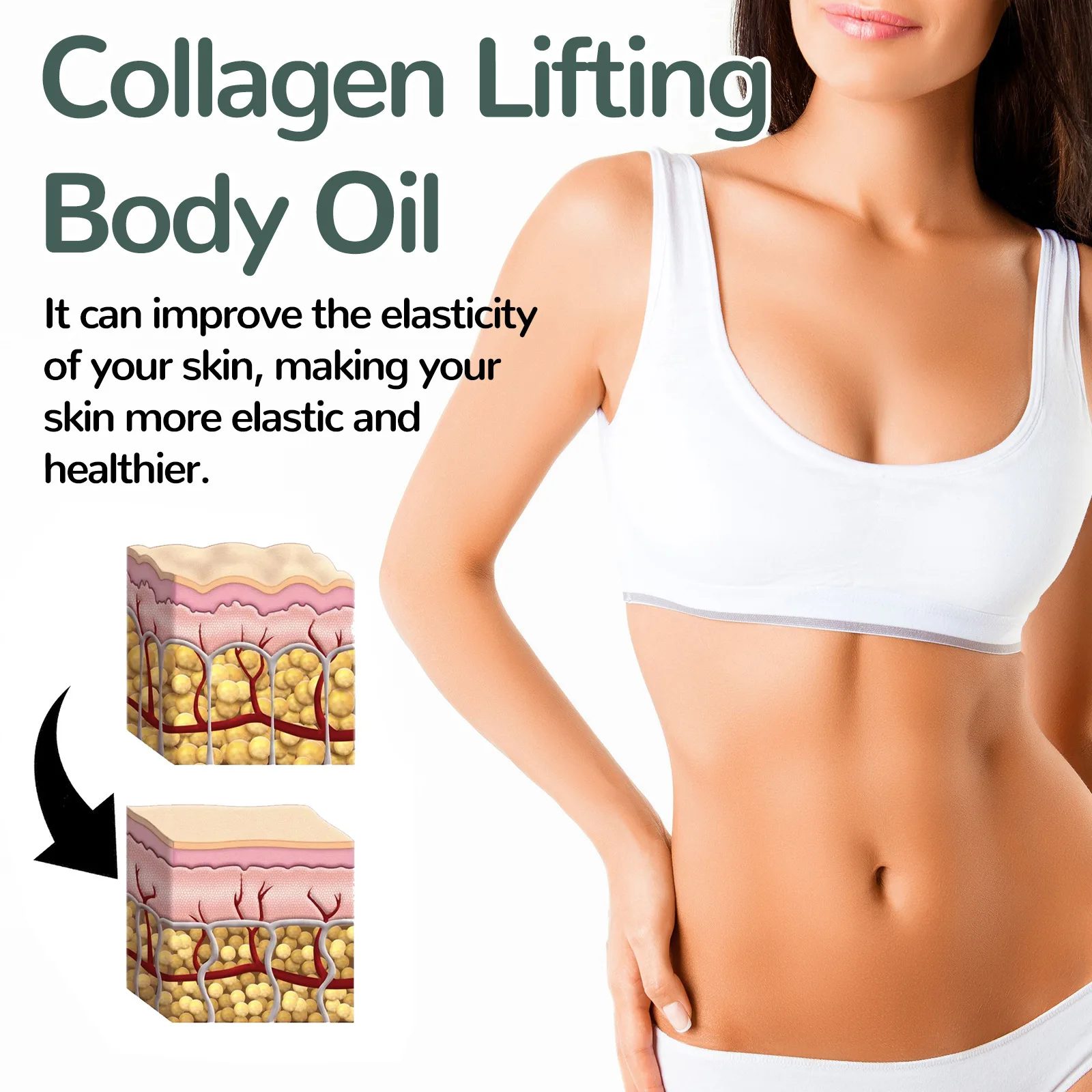 

OCEAURA Body Tighten Oil Moisturize Lift Nourish Shrink Pores Smooth Shaping Enhance Elasticity Relax Massage Skin Brighten Oil
